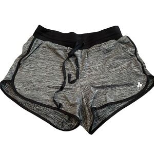 Tek Gear Women's Heather Gray and Black Athletic Shorts